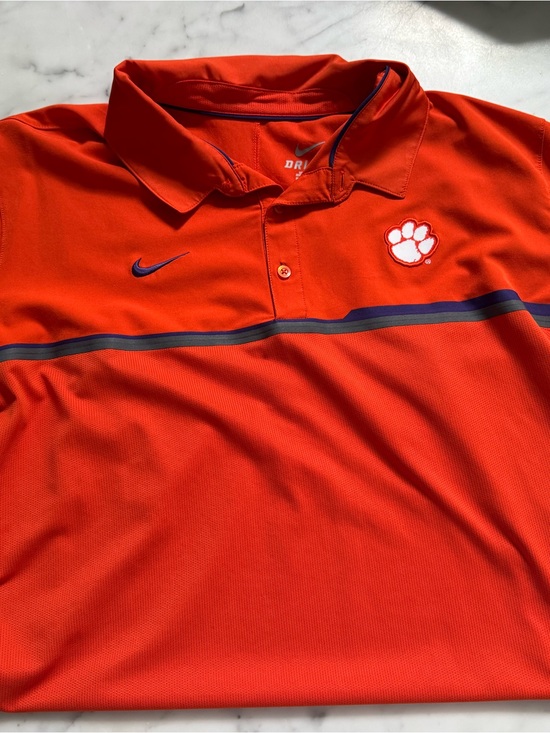 Nike Other - Nike Orange Dri-FIT Performance Polo Shirt
